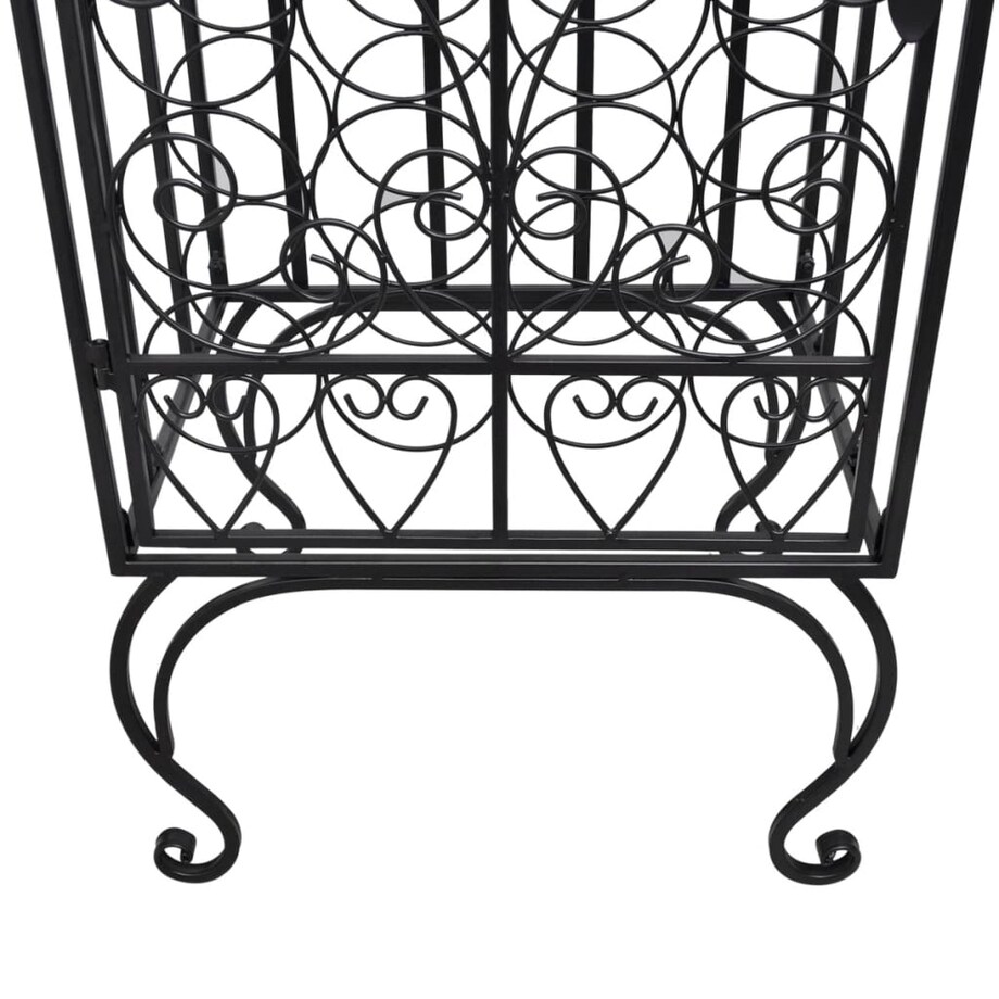 vidaXL Metalowy stojak na 28 butelek wina