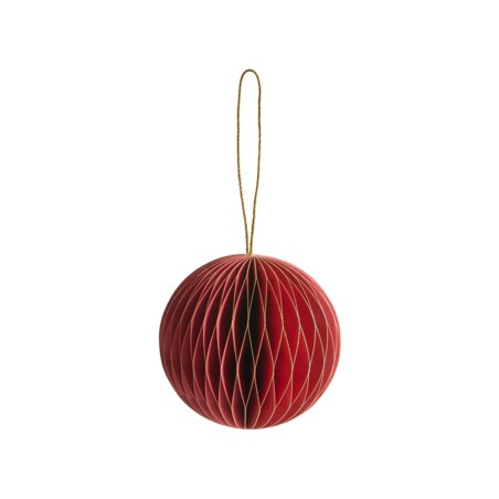 Zestaw 18 ozdób choinkowych SUSA Papier Czerwony