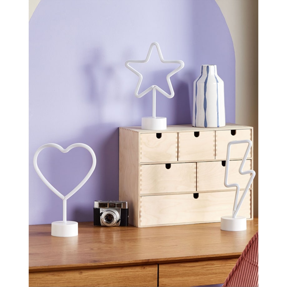 Zestaw 3 neonów LED wielokolorowy FLORETTA