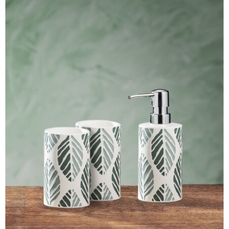 Kleine Wolke Leaf Szczotka WC ze stojakiem zielony