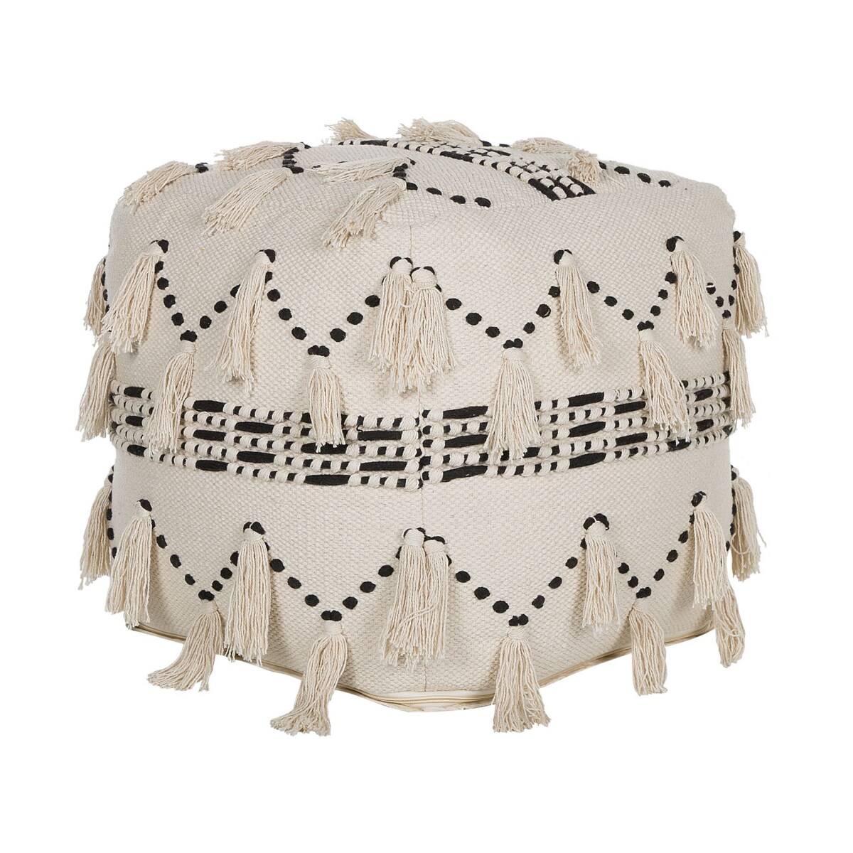 Puf 50 x 50 x 50 cm beżowy THONDI