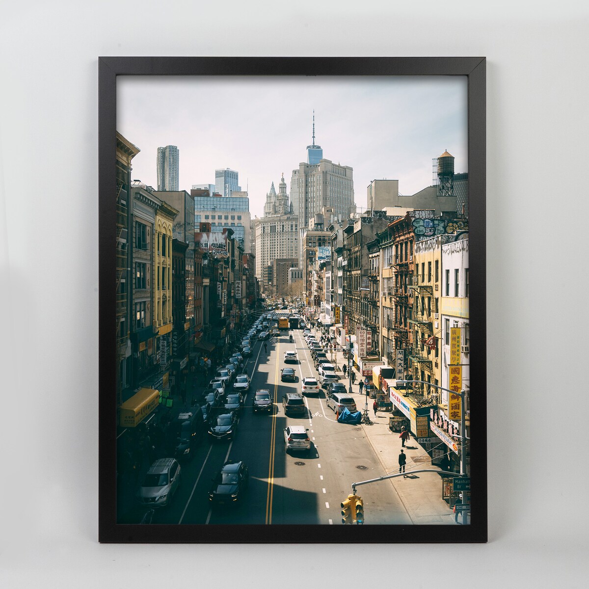 Ramka na zdjęcia 40x50 cm czarna rama MDF z plexi do powieszenia pion poziom klasyczna ramka FRAMAI