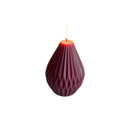 Świeca ekologiczna sojowa dekoracyjna śliwkowa bordowa "Burgundy Touch" 80x60mm