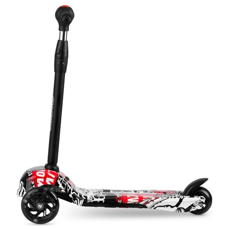 Hulajnoga trójkołowa dla dzieci Ricokids Piko czarno-biała