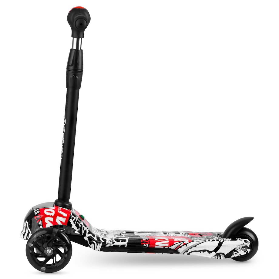 Hulajnoga trójkołowa dla dzieci Ricokids Piko czarno-biała