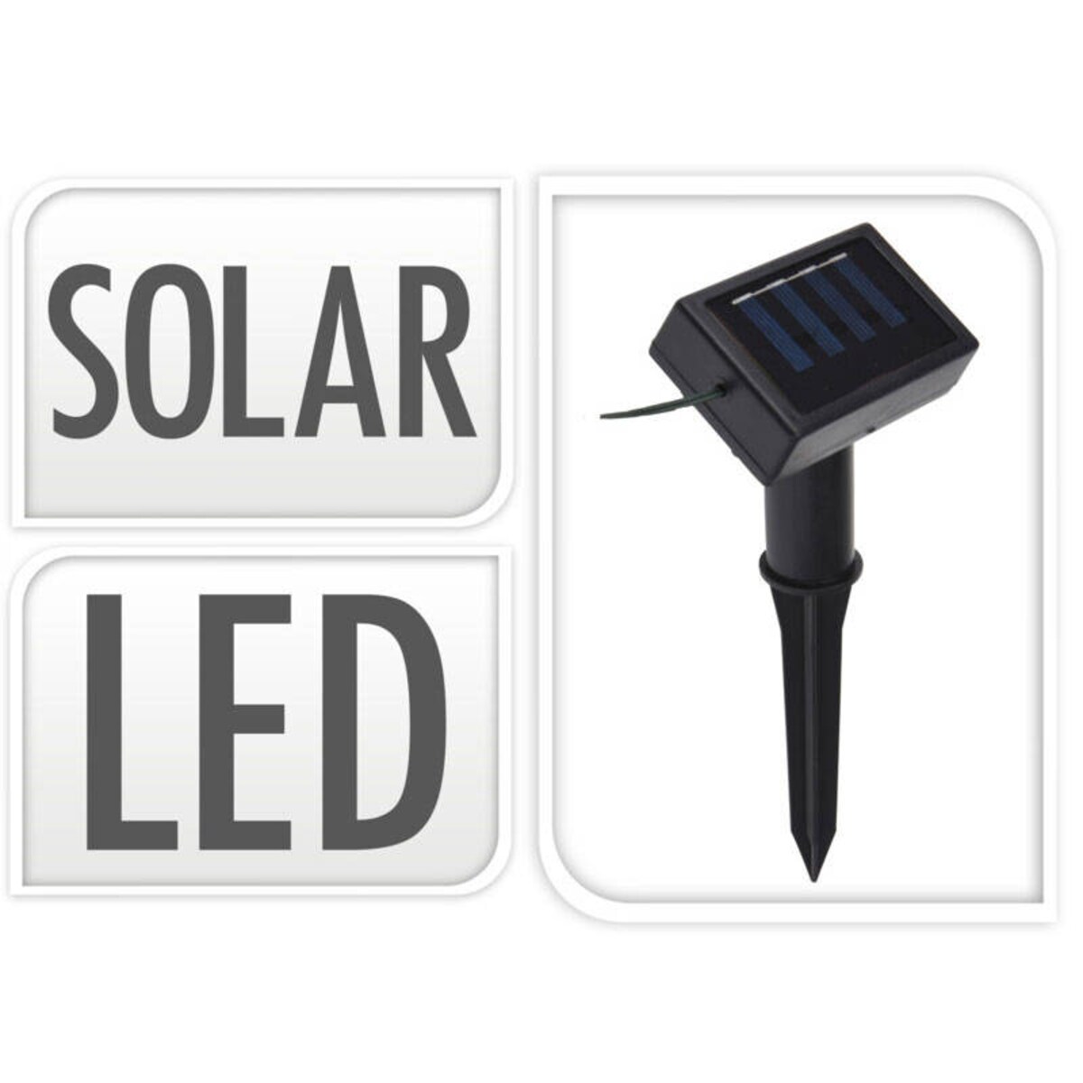 Girlanda ogrodowa PARTY, solarna, 10 lampek w kształcie żarówki