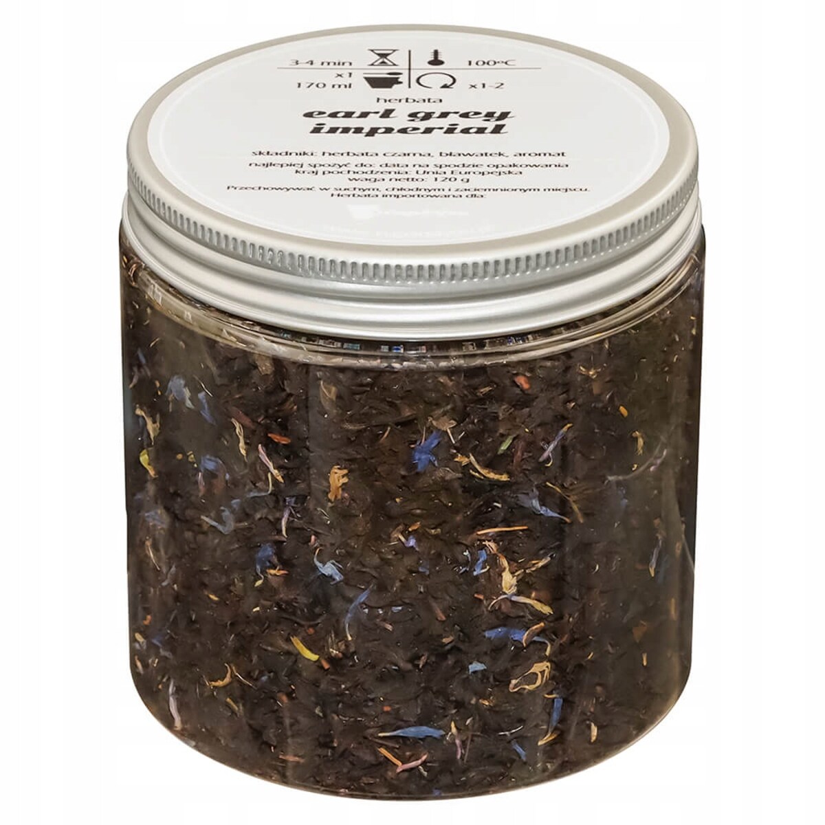 Herbata czarna EARL GREY IMPERIAL o smaku bergamotki z dodatkiem bławatka - herbata liściasta sypana mieszanka napar susz - gotowa na prezent upominek