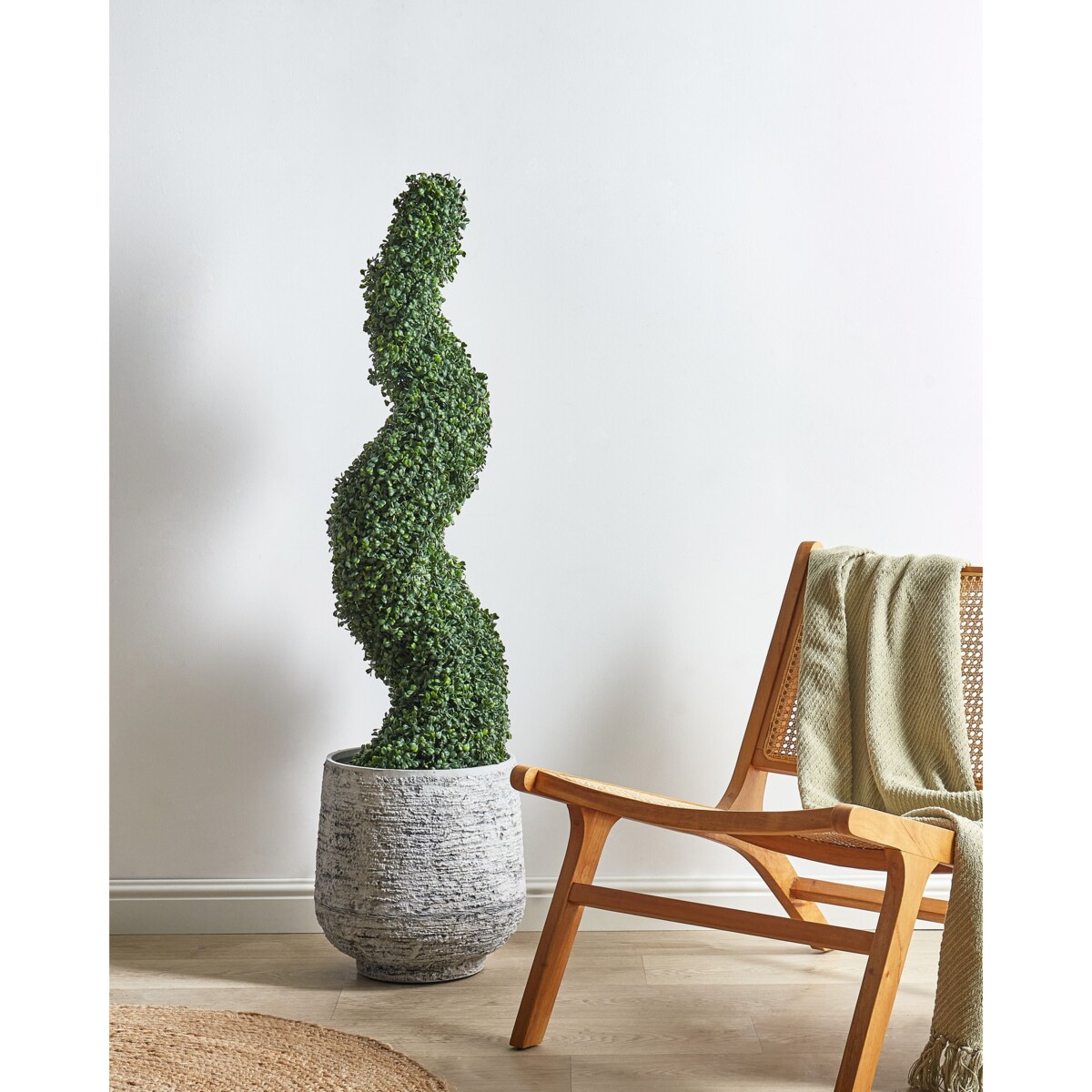 Sztuczna roślina doniczkowa 120 cm BOXWOOD SPIRAL TREE