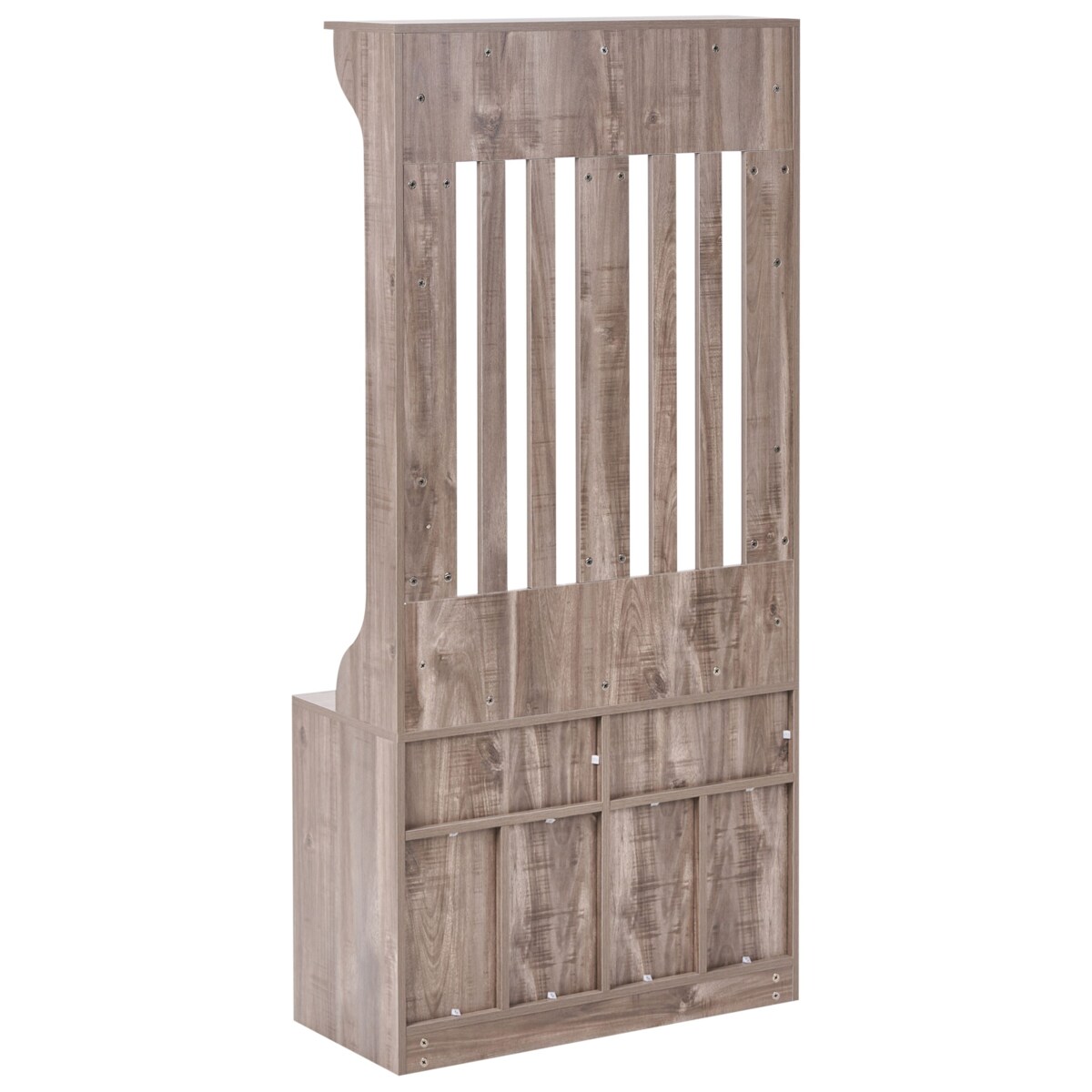 Szafka na buty z wieszakiem DENILIQUIM Ciemnobrązowy