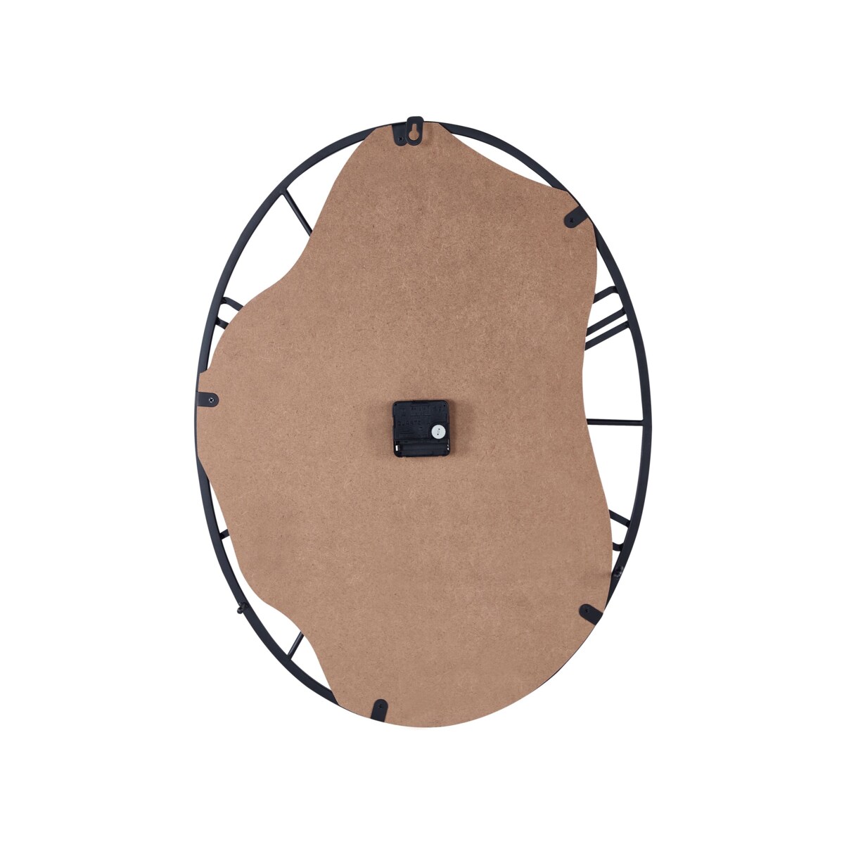 Zegar ścienny 46 x 60 cm jasne drewno z czarnym MEYNES