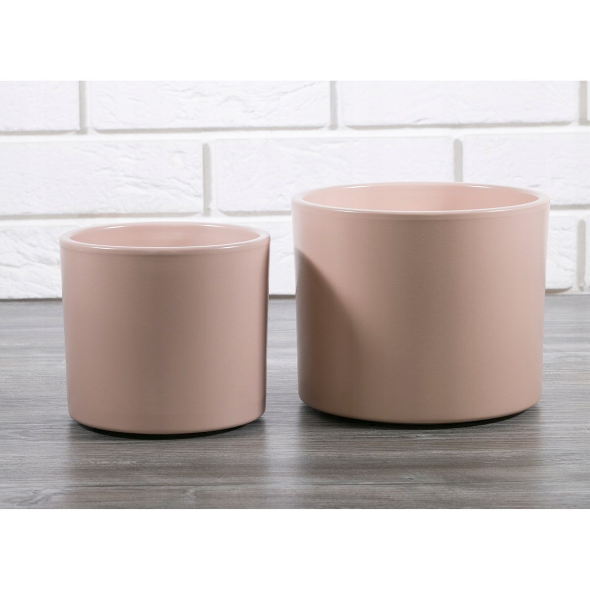 RÓŻOWA DONICA ceramiczna śr. 13cm