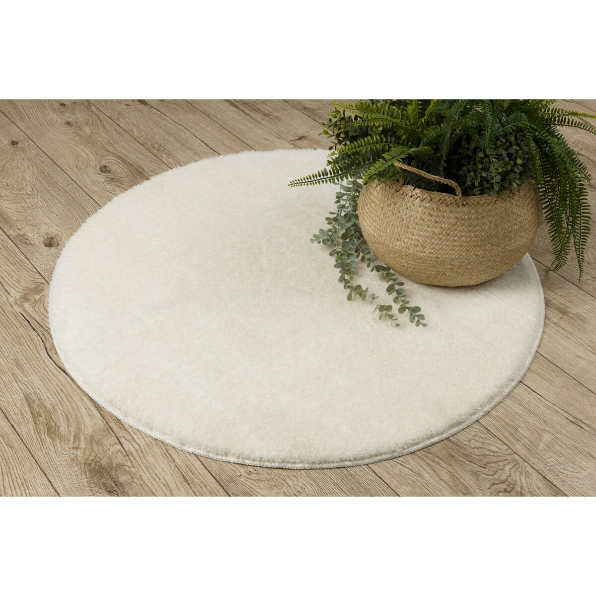 Dywan łazienkowy SANTA koło jednolity, koło 67 cm