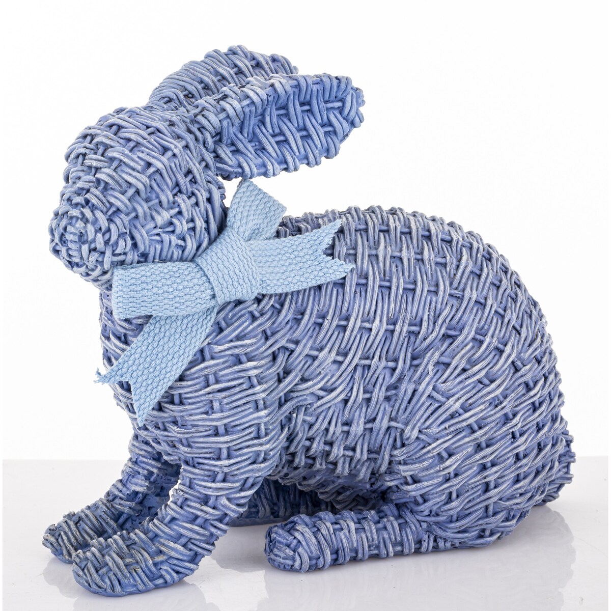 Dekoracja - figurka królika 19,5x22x12 cm AFICO niebieski mały