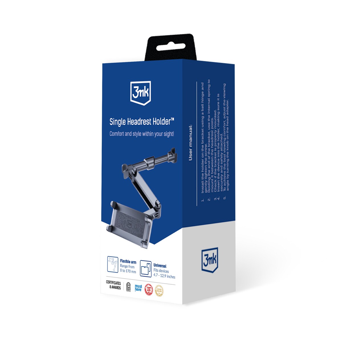 Uchwyt samochodowy na zagłówek 3mk Single Headrest Holder