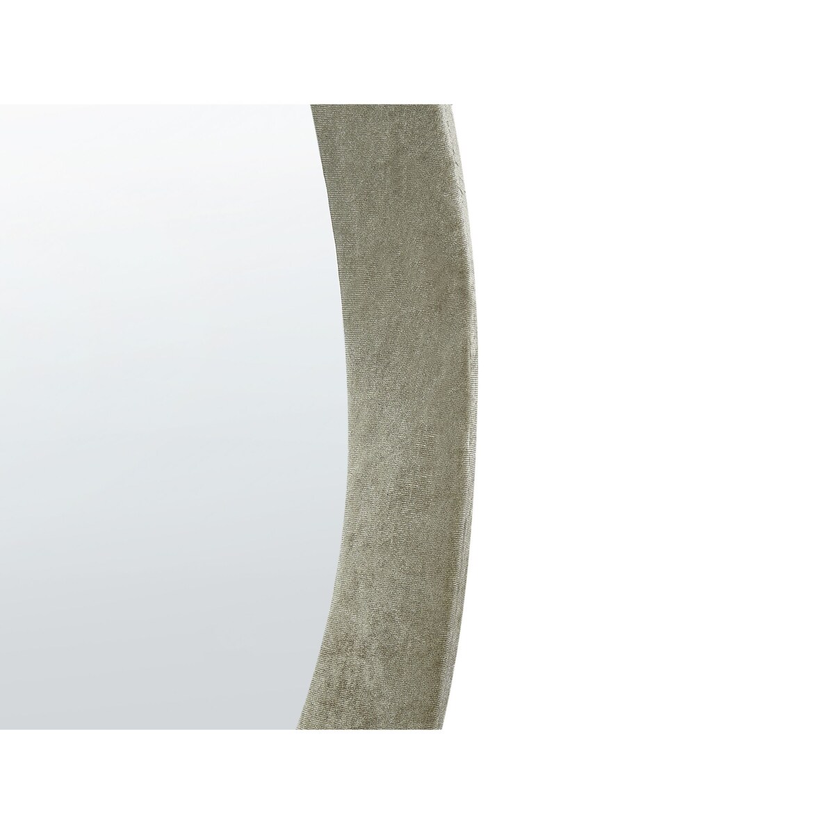 Lustro ścienne LENAX 59 cm 90 cm Welur Oliwkowy