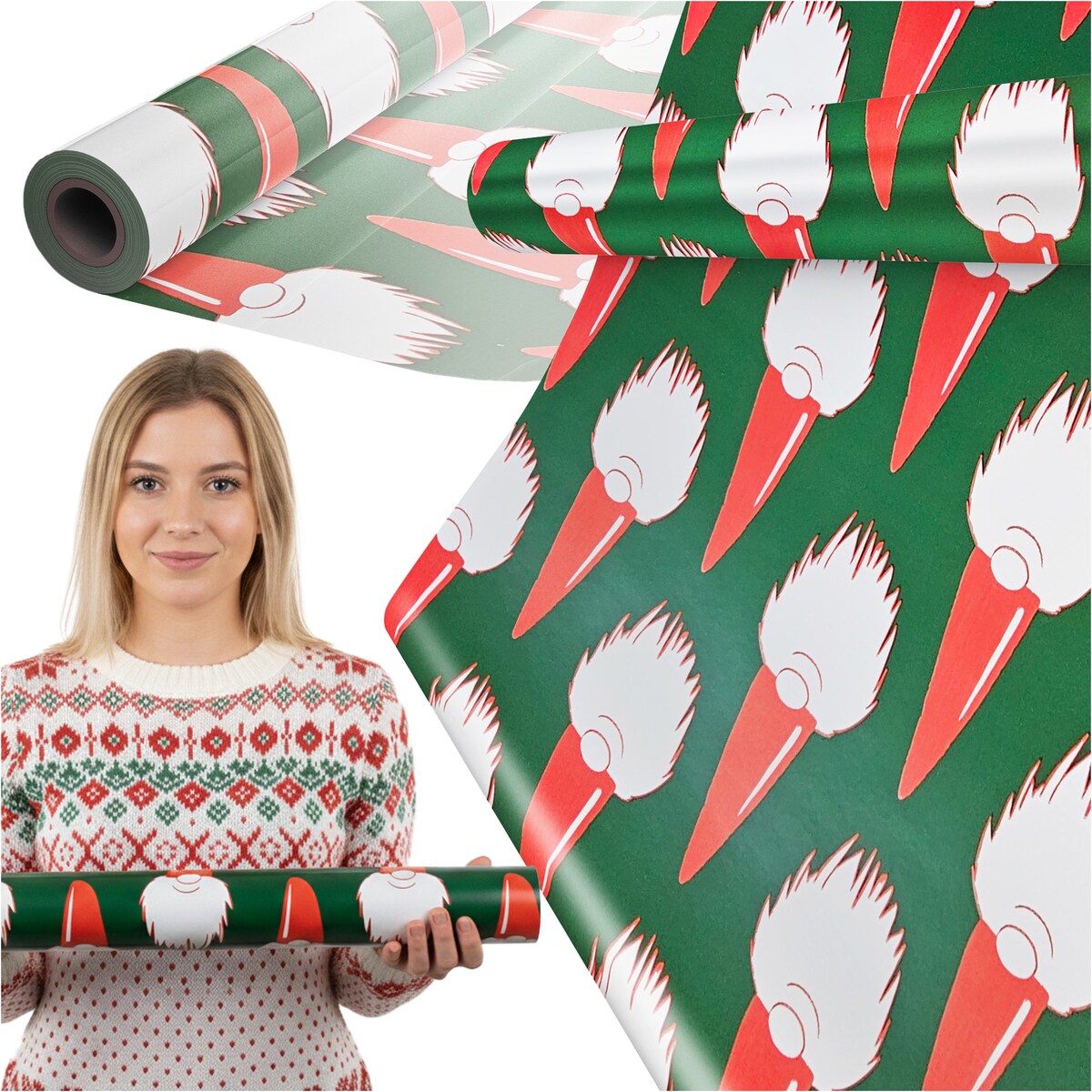 Papier do pakowania prezentów 20 METRÓW MEGAROLKA Świąteczny Do Paczek Ozdobny