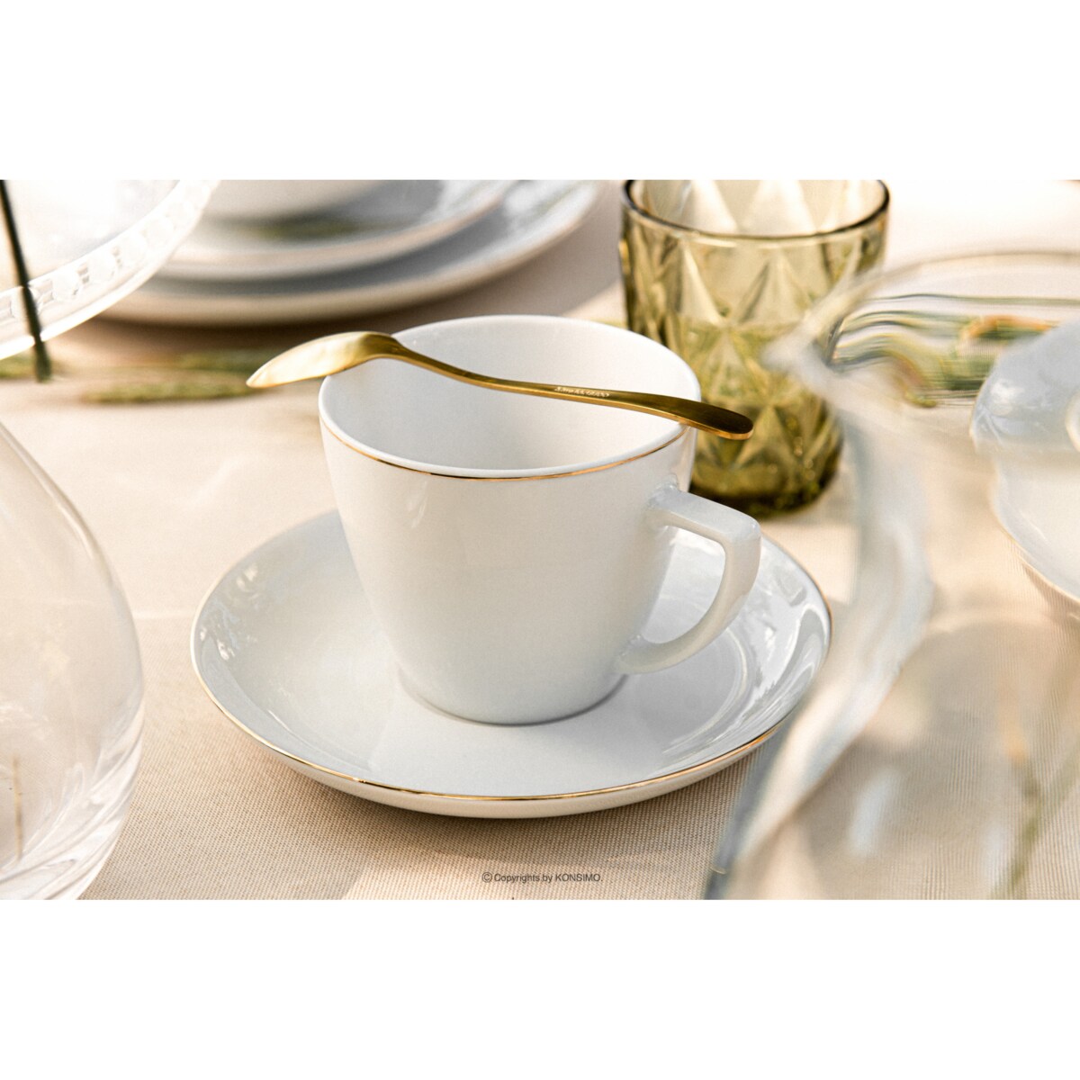 Komplet filiżanek 6os. (12el.) BOSS ZŁOTA LINIA