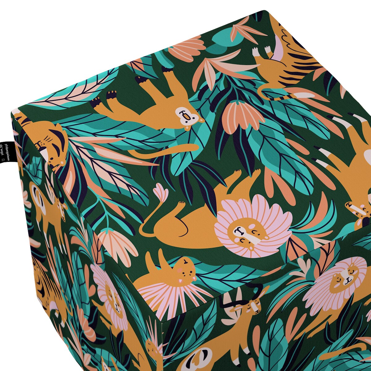 Puf kostka Nano, zielony, 40 x 40 x 40 cm, Magic Collection