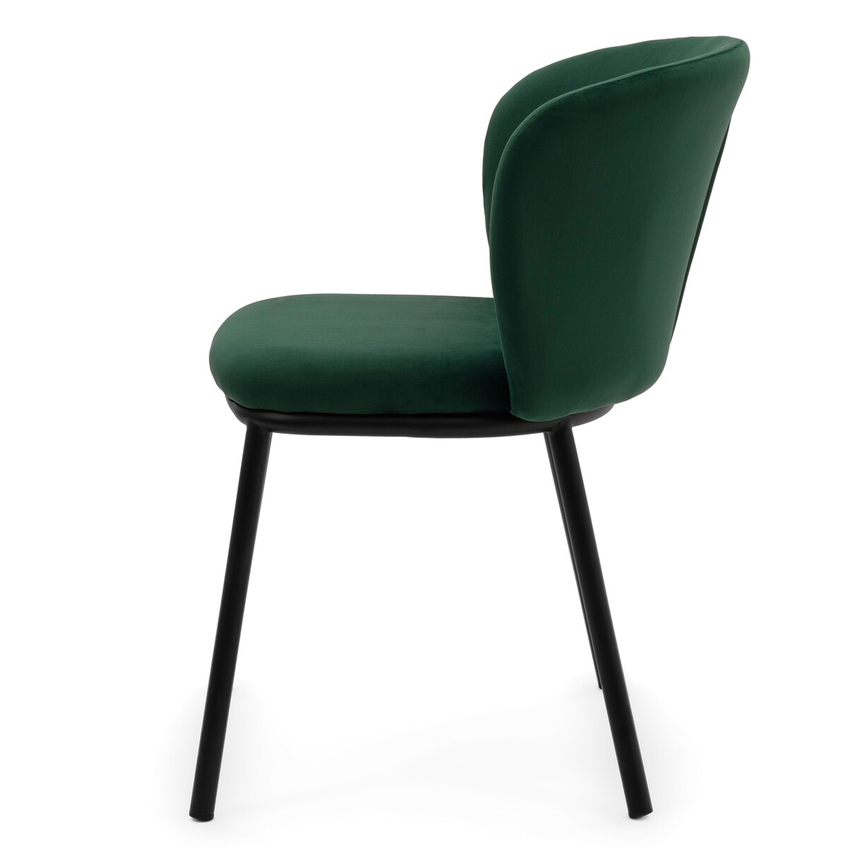 KRZESŁO TAPICEROWANE WELUROWE DO SALONU JADALNI GLAMOUR ZIELONE BARI