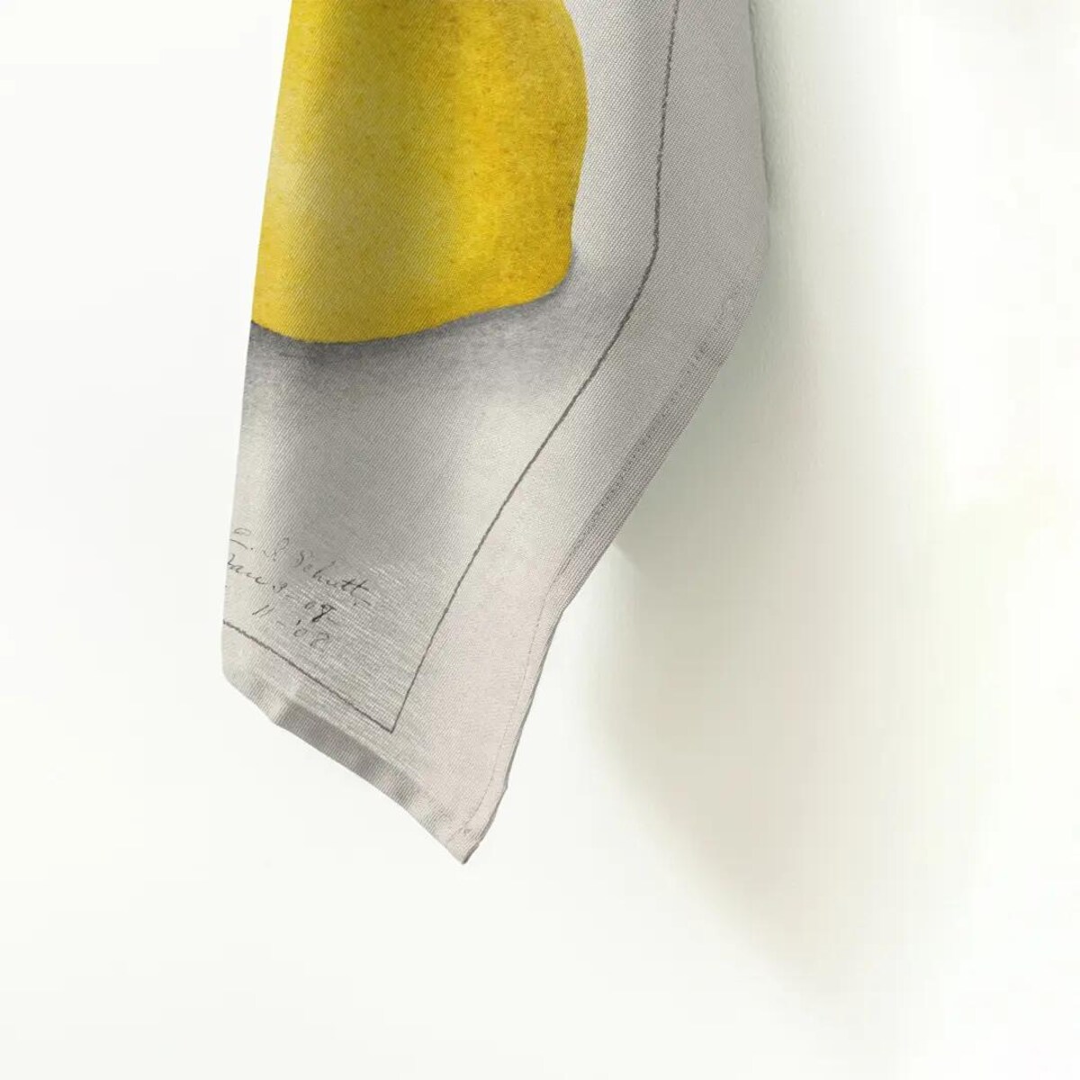 Lniany ręcznik kuchenny - limonki i cytryny