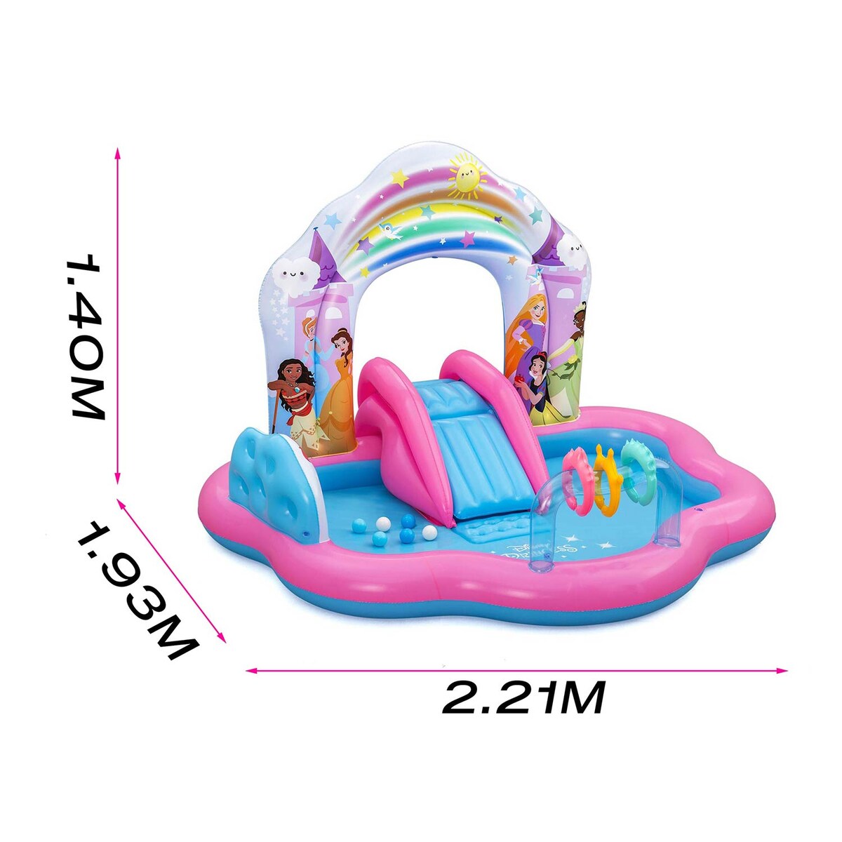 Dmuchany plac zabaw Bestway 9103Y wodny zjeżdżalnia Princess Disney