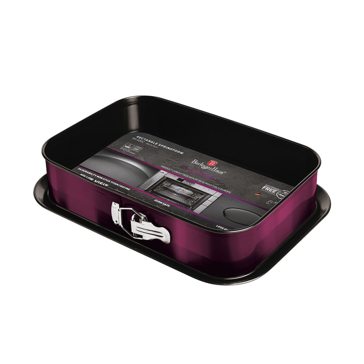 Forma blacha do pieczenia ciasta otwierana 39x27x7.5cm BERLINGER HAUS Purple Eclipse