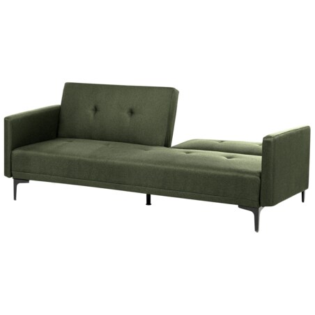 Sofa rozkładana LUCAN Ciemnozielony dla 3 osób