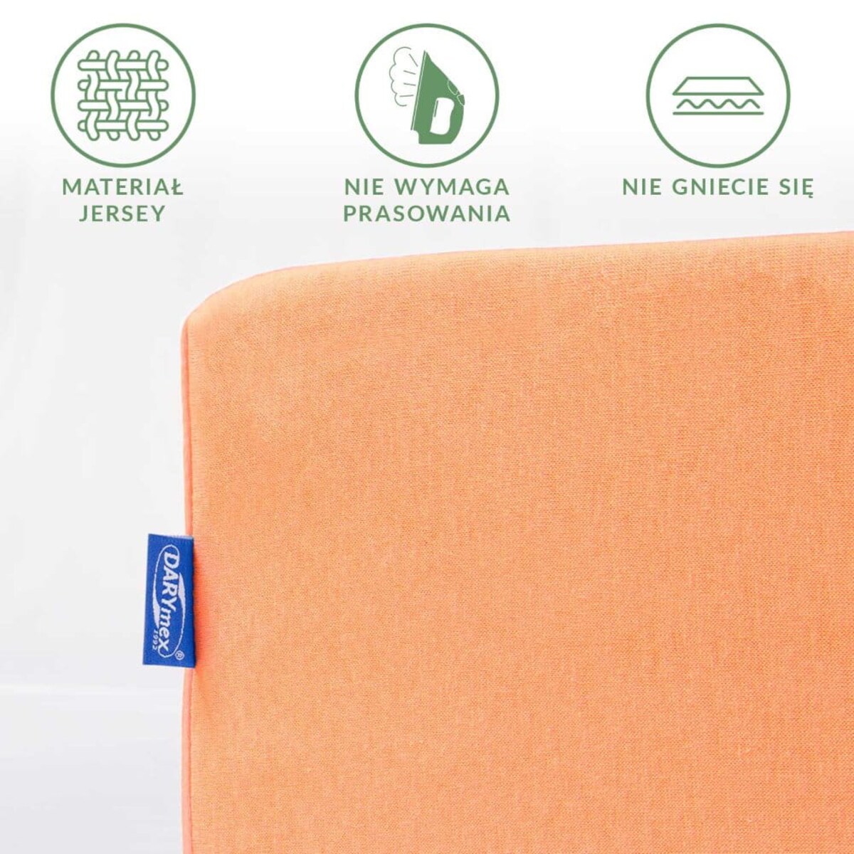 Prześcieradło jersey z gumką 140x200 kolor Łosoś