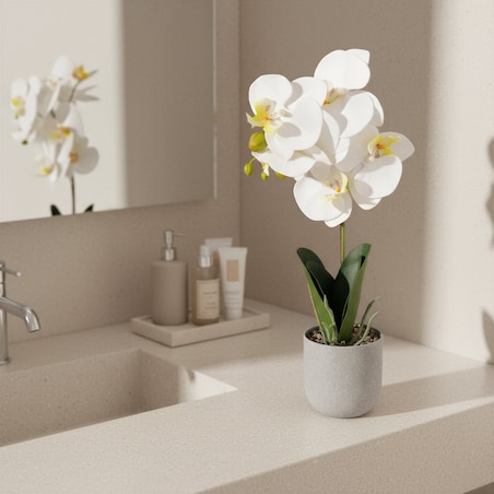 Sztuczne kwiaty Orchidea jak żywa Storczyk