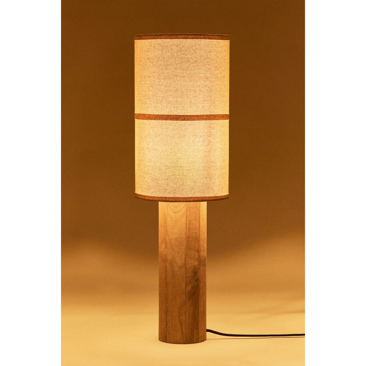 Lampa stołowa z drewna mango Carolina 70 cm