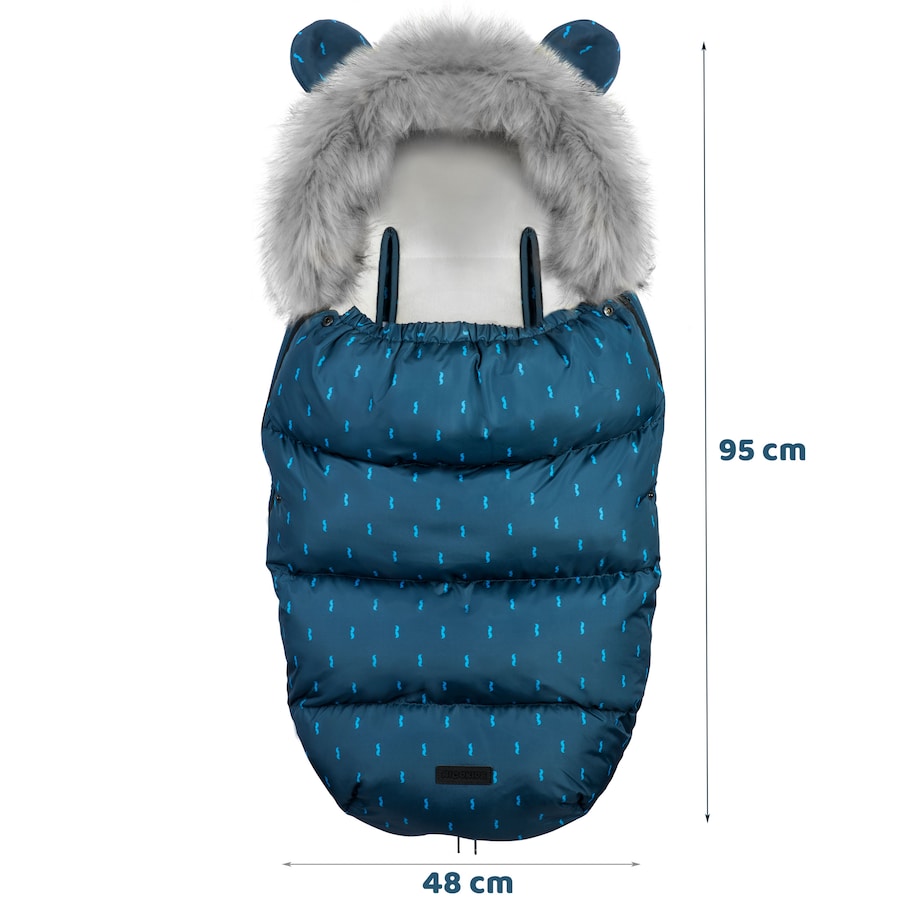 Śpiworek zimowy do wózka gondoli na sanki gruby Ricokids