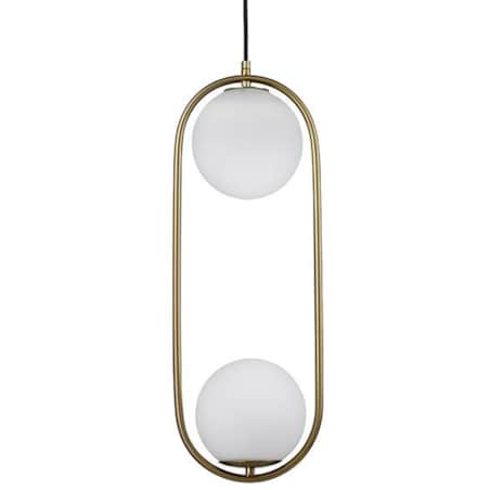 Kulista lampa wisząca Aurelia Twin MSE010100303 złota