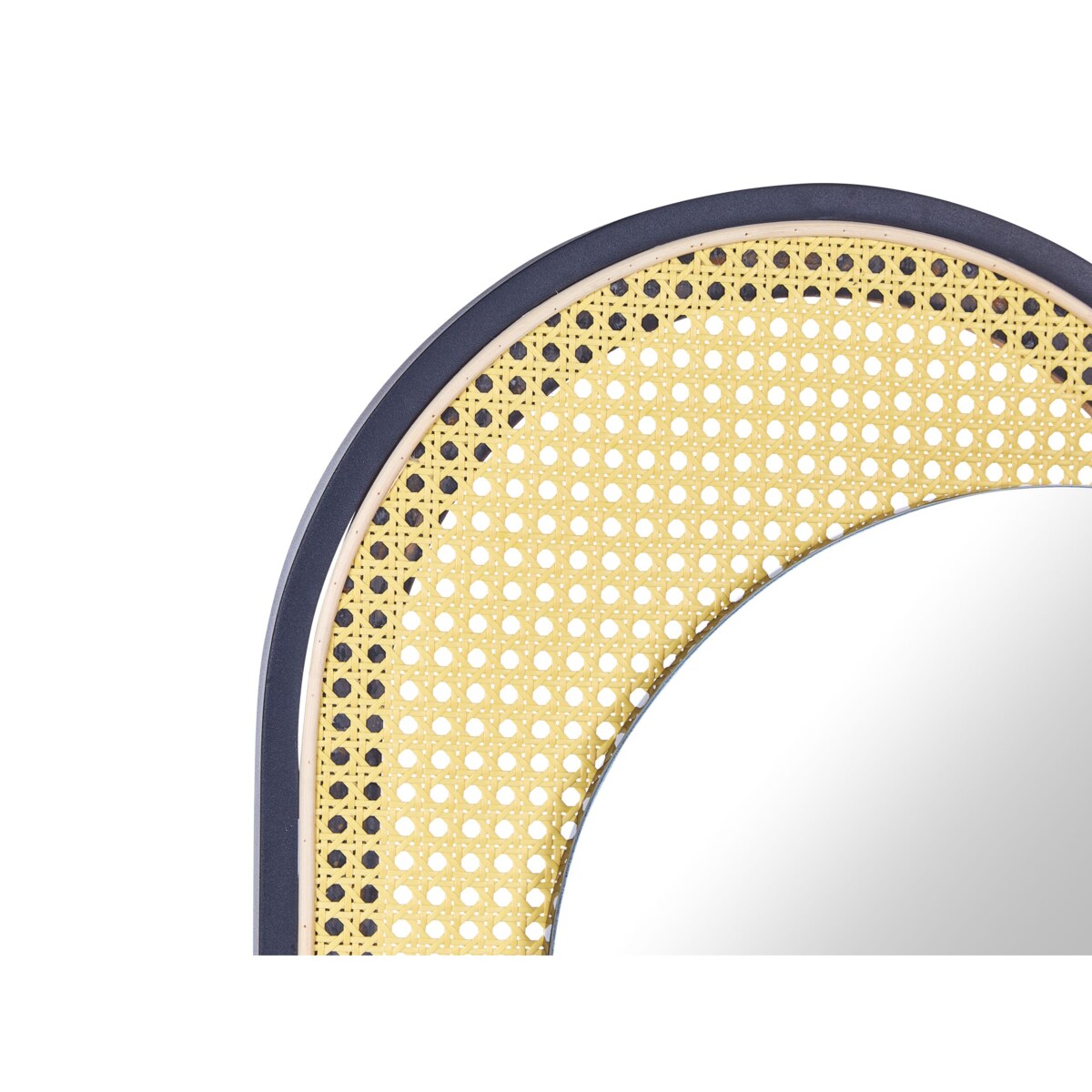 Lustro ścienne rattanowe 51 x 143 cm jasne CREIL