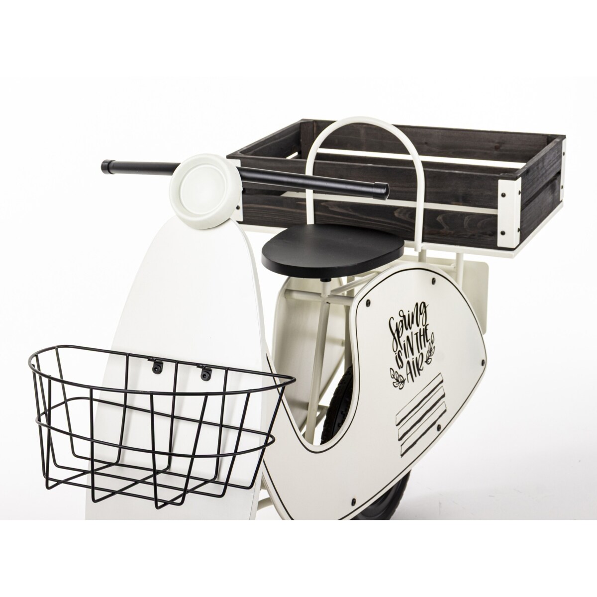 Kwietnik metalowy 75x110x46 cm VESPA biała