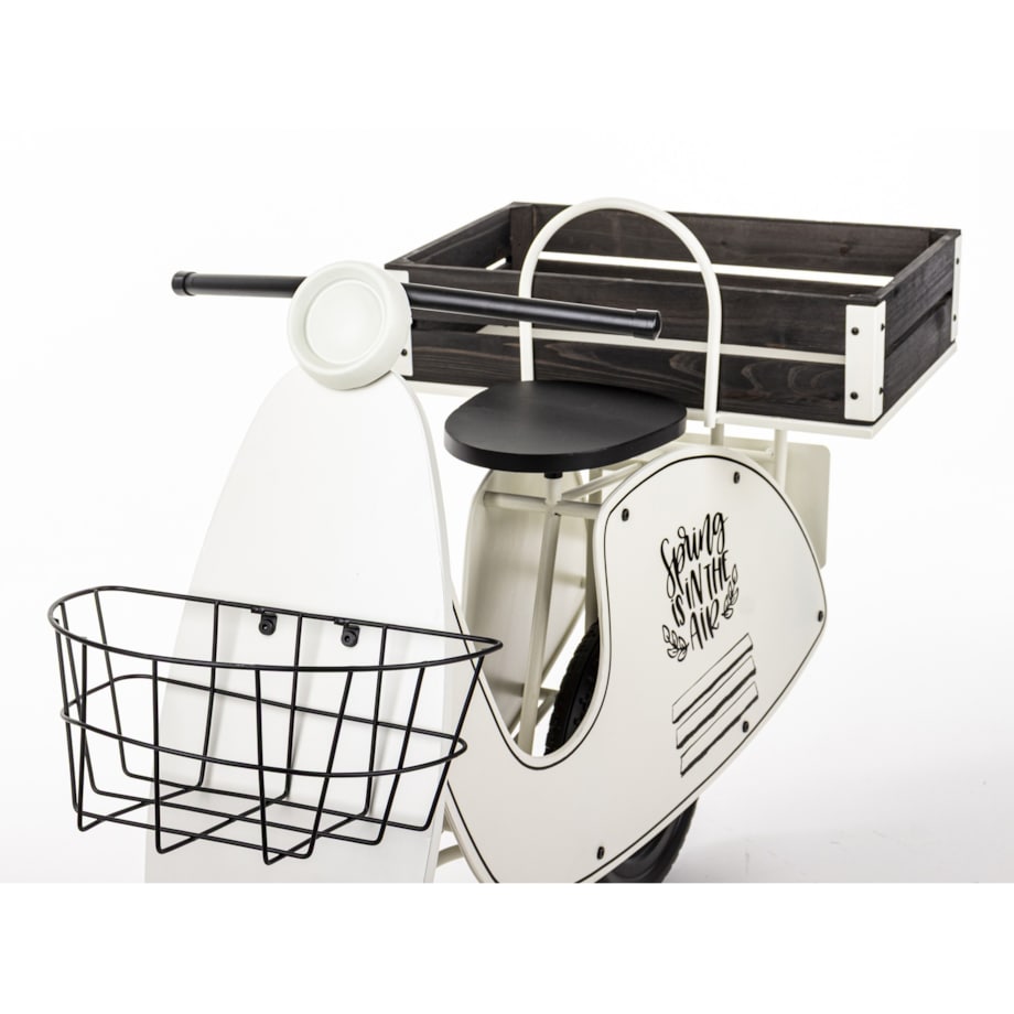 Kwietnik metalowy 75x110x46 cm VESPA biała