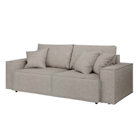 Melow 3-osobowa rozkładana sofa - jasnoszara