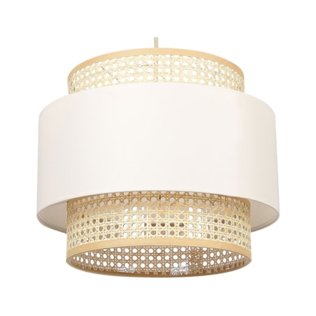 Lampa wisząca naturalna z beżowym YUMURI