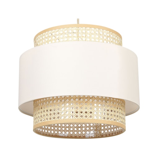 Lampa wisząca naturalna z beżowym YUMURI