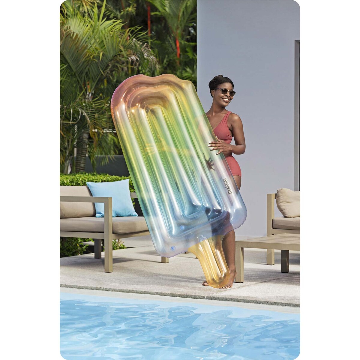 Dmuchany materac wodny Bestway Dreamsicle plażowy do pływania 185x89 cm