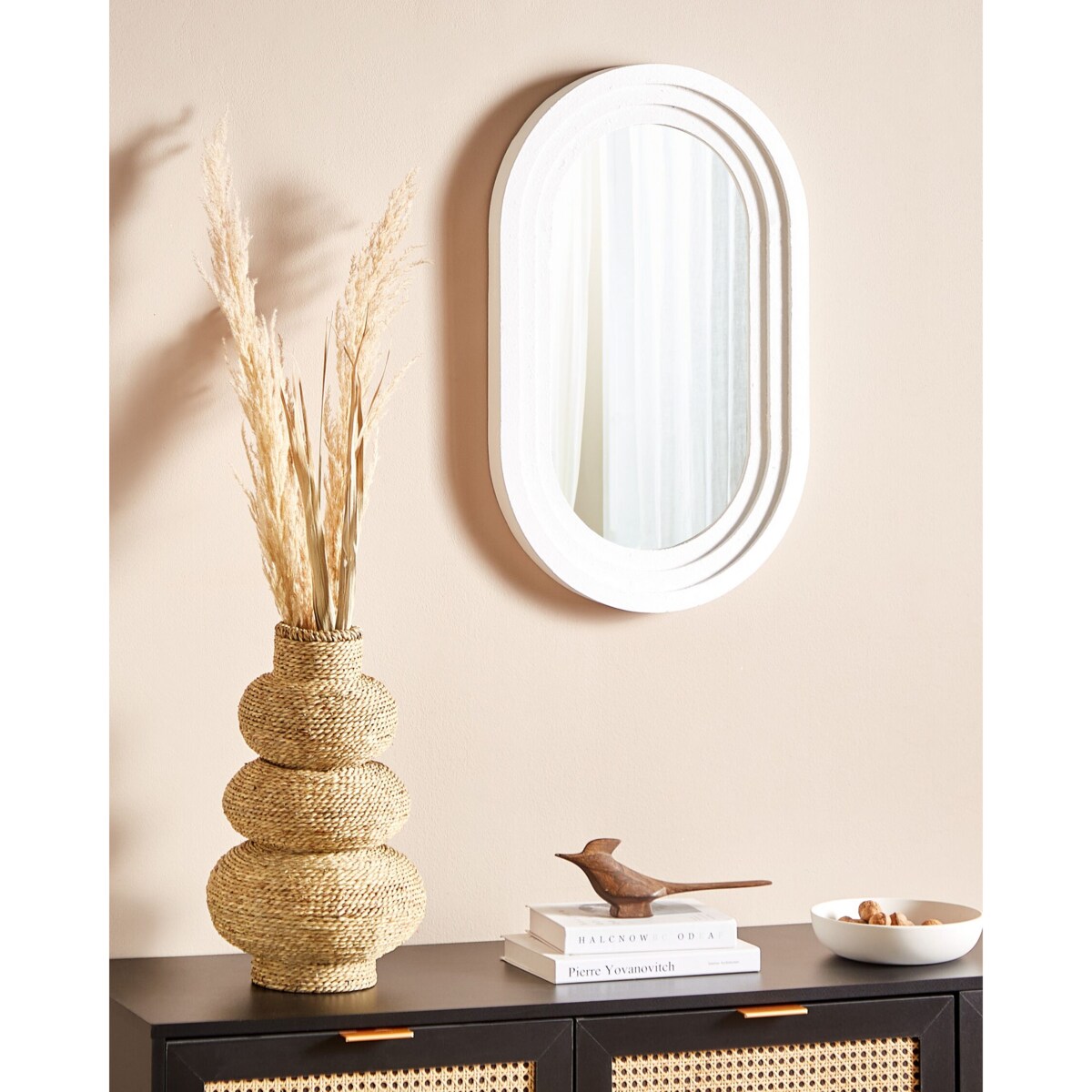 Lustro ścienne 69 cm Biały MASSILLY