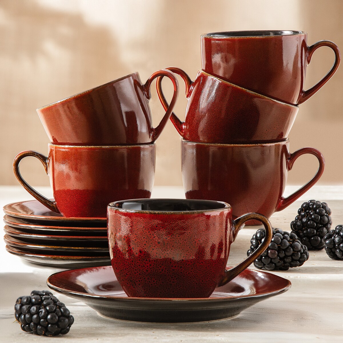 GAMBIA Zestaw kawowy espresso 6 os. (12 el.)