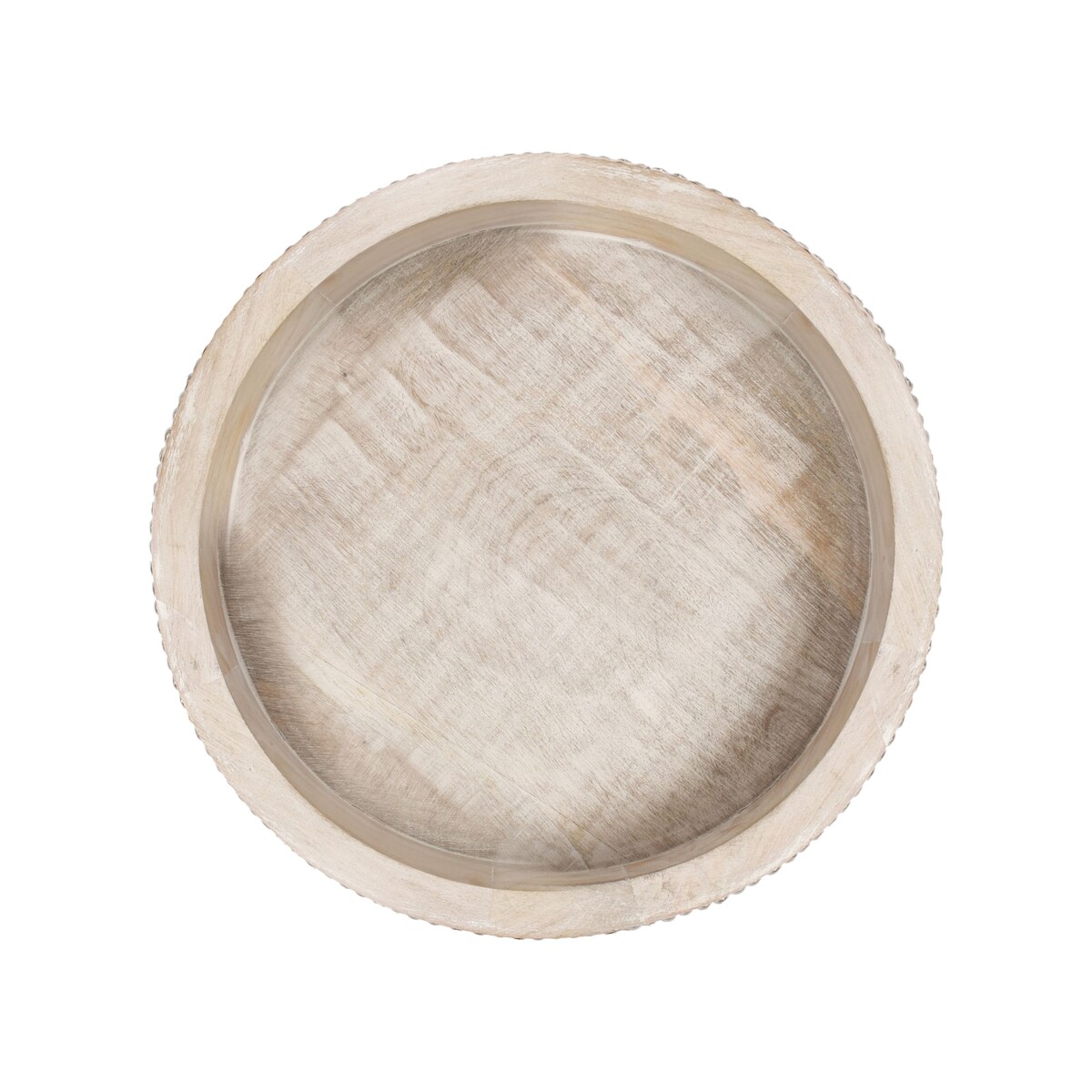 Zestaw 2 tac do serwowania MANSOURA Drewno mango Jasnobrązowy