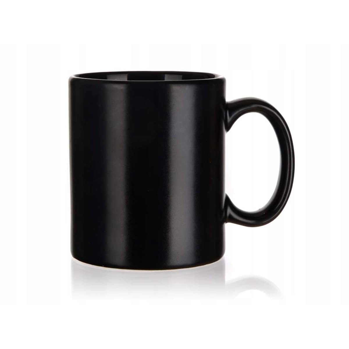 KUBEK BEZ NADRUKU czarny 350 ml matowy na kawę herbatę do pracy domu