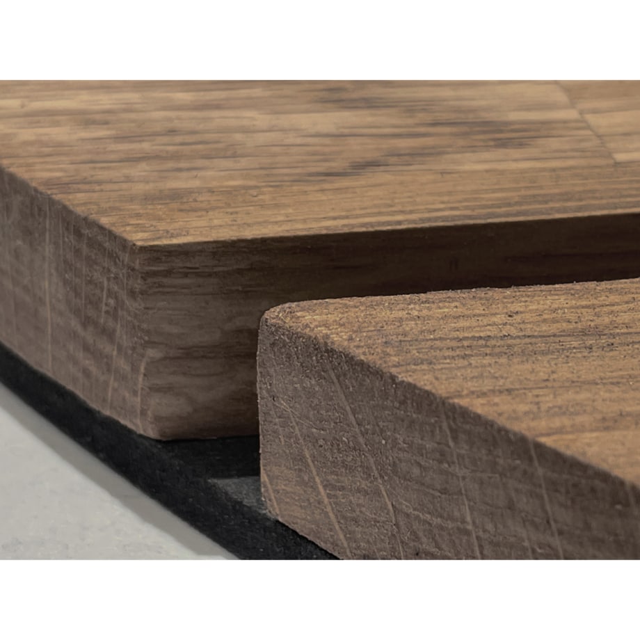 Duży zegar ścienny drewniany Solid Oak brązowy 80cm