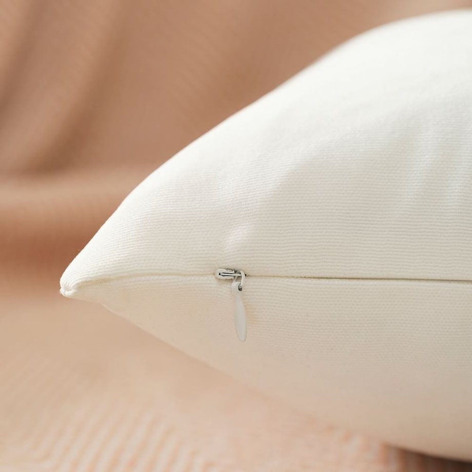 Poszewka dekoracyjna 40x40 biała, gładka