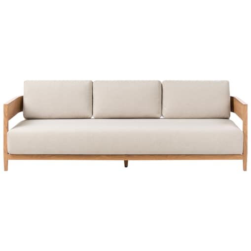 Sofa ogrodowa dla 3 osób SAMPIERI Metal Jasnobrązowy