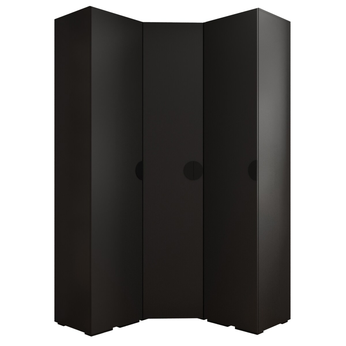 Garderoba wysoka do przedpokoju INOVA 4 Z4 czarny+czarny