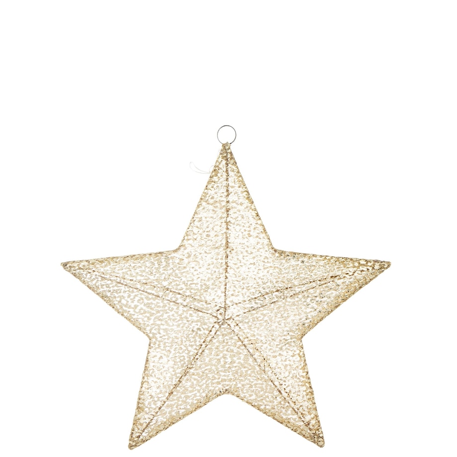 Gwiazda dekoracyjna LED 47x52x8 cm ANANDA złota