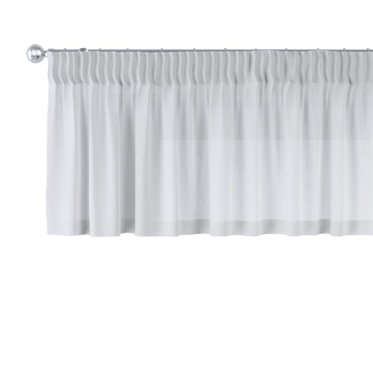 Lambrekin na taśmie marszczącej 390x40 kremowy