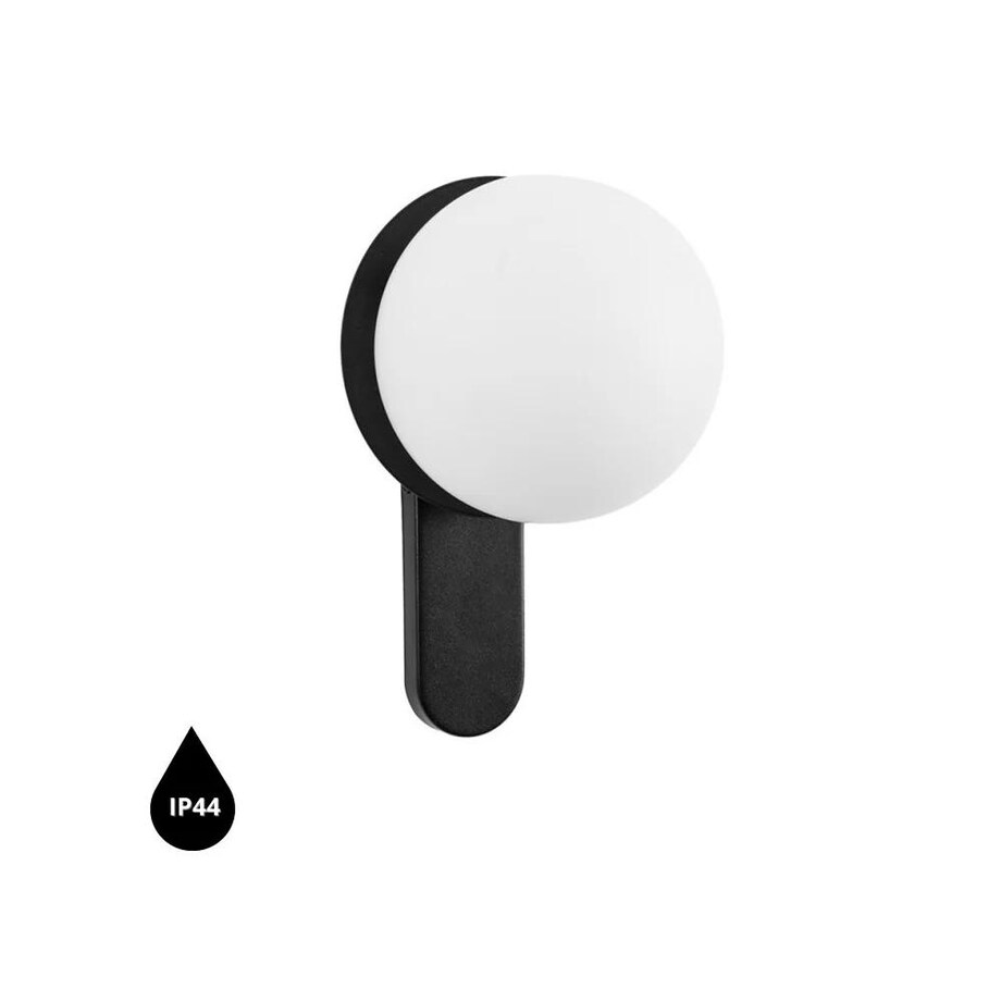 KUUL D czarna lampa ścienna / kinkiet z podwyższoną szczelnością IP44